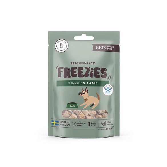Monster - Freeze Dried Treats Singles Lamb - Fagyasztva szárított bárány jutalomfalat 