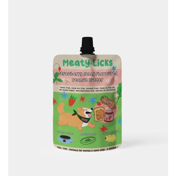 Meaty Licks - mogyoróvaj - eperzselé 