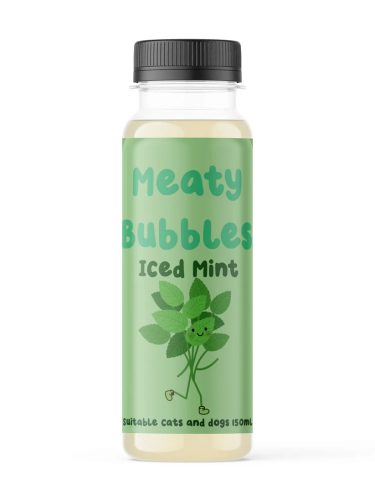 Meaty Bubbles - Buborékfújó kutyáknak és macskáknak - Menta Ízű 