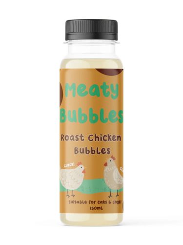 Meaty Bubbles - Buborékfújó kutyáknak és macskáknak - Csirke Ízű 