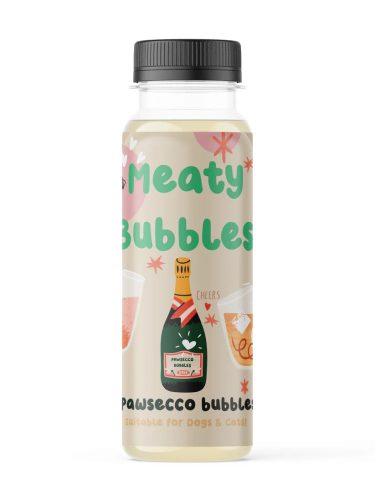 Meaty Bubbles - Buborékfújó kutyáknak és macskáknak - Pawsecco Ízű (pezsgő)