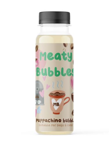 Meaty Bubbles - Buborékfújó kutyáknak és macskáknak - Puppachino Ízű 