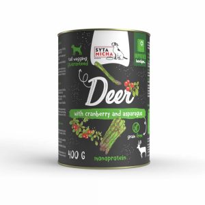 Syta Micha - nedves eledel - Szarvas, áfonya és spárga 