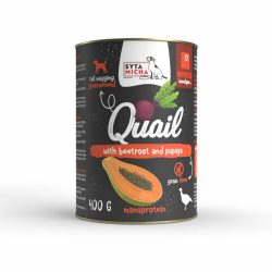 Syta Micha - nedves eledel - Fürj, cékla és papaya 