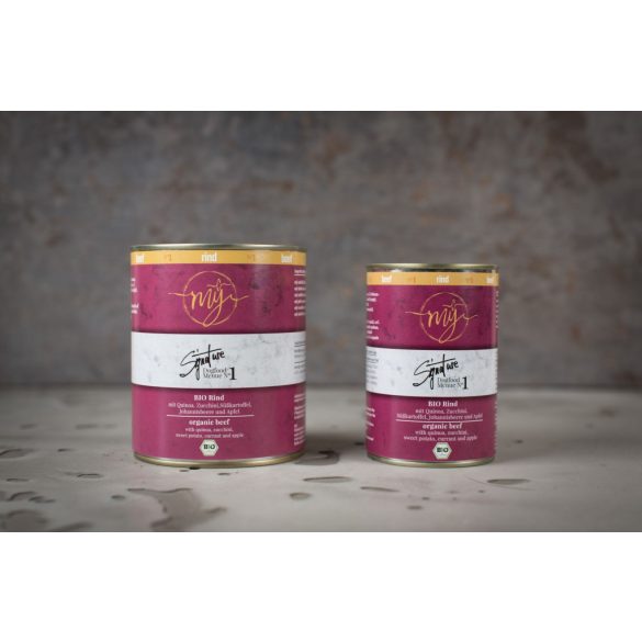  MŸ Doog Food - Signature menü - Marha, Quinoa, Cukkini, Édesburgonya és Piros ribizli.