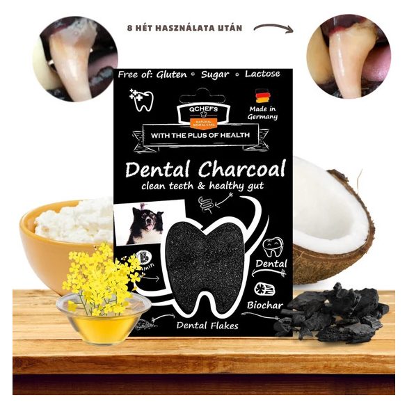  Qchefs Dental Charcoal Flakes - Természetes fogtisztító pehely 