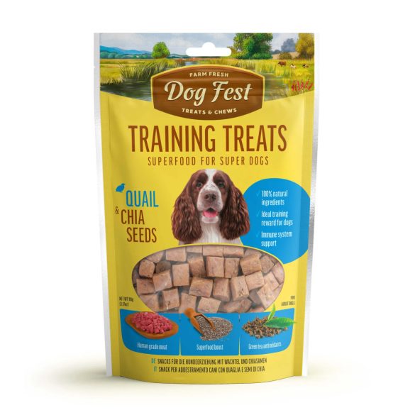 Dog Fest - Training Jutalomfalat - Fürjjel és Chia Maggal 