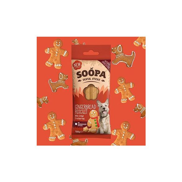 Soopa Dental Sticks - mézeskalács keksz fogászati ​​rúd 