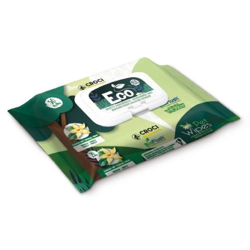 PET WIPES ECO - lebomló nedves törlőkendő - vaníliás 