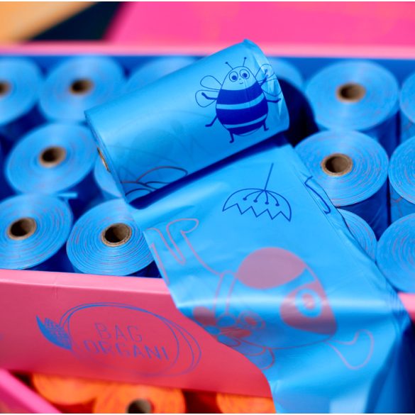 Bag ORGANI - lebomló kutyakaki zacskó - BABY BLUE - 21 tekercs