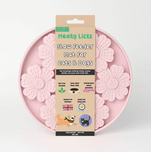 Meaty Licks - Daisy delight - Soft pink - evéslassító tál 