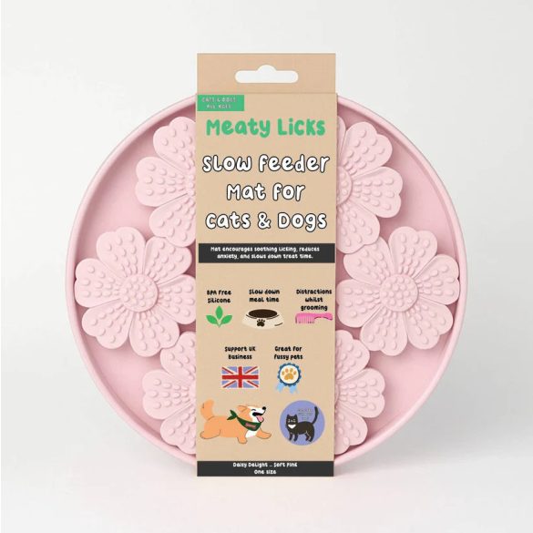 Meaty Licks - Daisy delight - Soft pink - evéslassító tál 