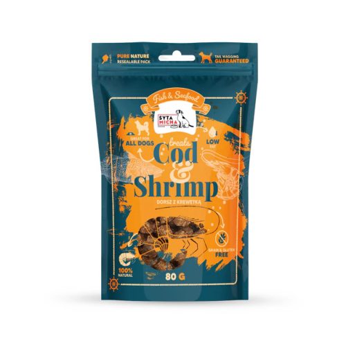 Syta Micha - Fish & Seafood -  szárított jutalomfalat - Tőkehal és garnéla