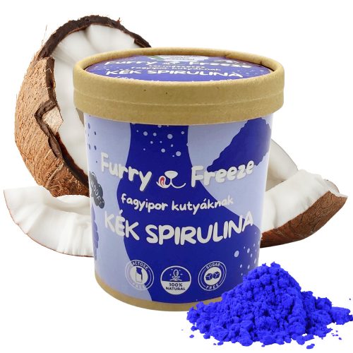 Furry Freeze fagyipor kutyáknak - kék spirulina 