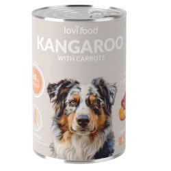 lovi food - nedves eledel - kenguru és sárgarépa 