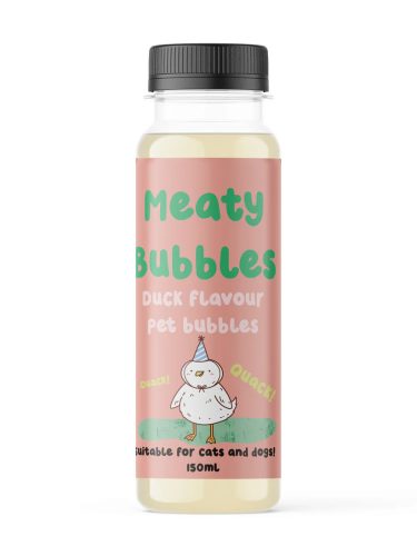 Meaty Bubbles - Buborékfújó kutyáknak és macskáknak - Kacsa Ízű 