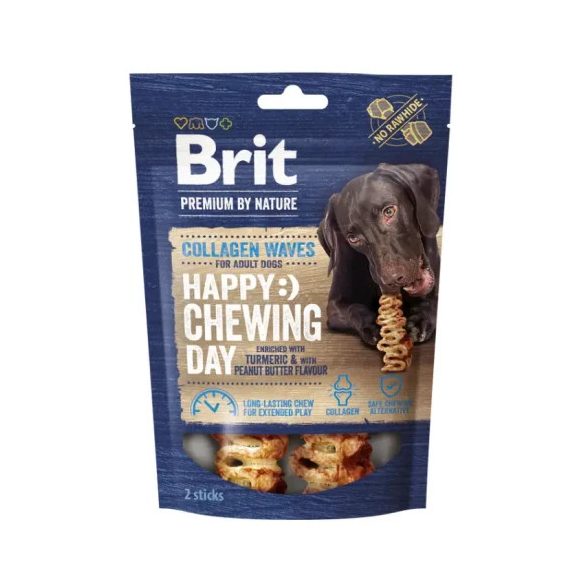 Brit Premium by Nature - kollagénes rágórúd hullámos formában 