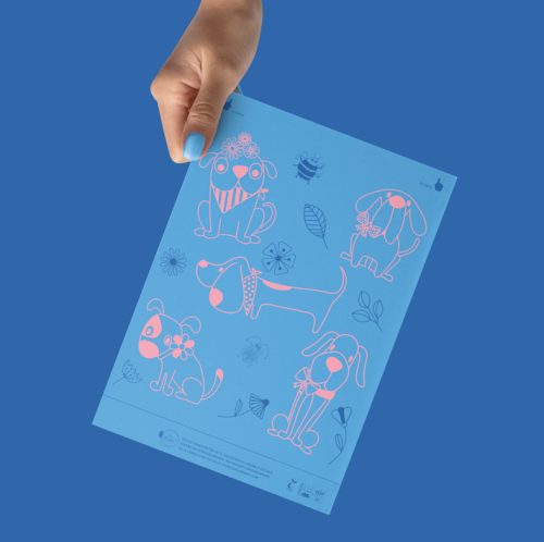 Bag ORGANI - lebomló kutyakaki zacskó - BABY BLUE