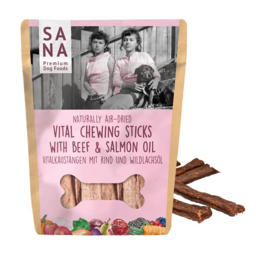 SANADOG Fogtisztító stick -  Marhával és lazacolajjal 150g