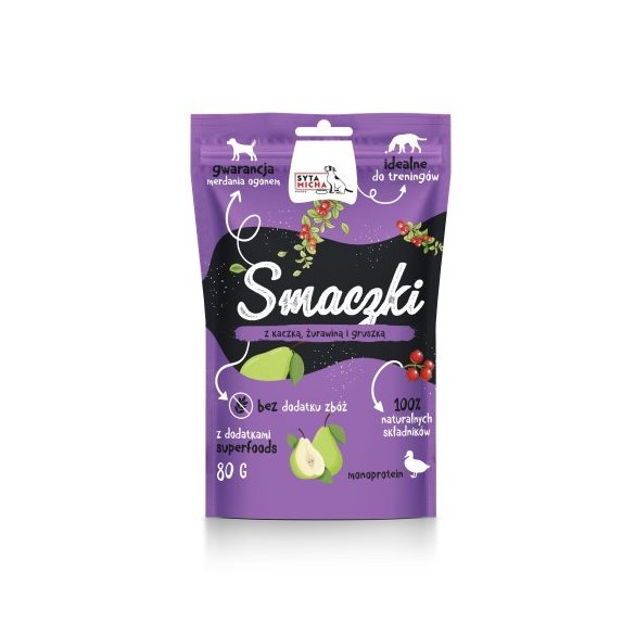 Syta micha Jutalomfalat kacsával, áfonyával és körtével 80g