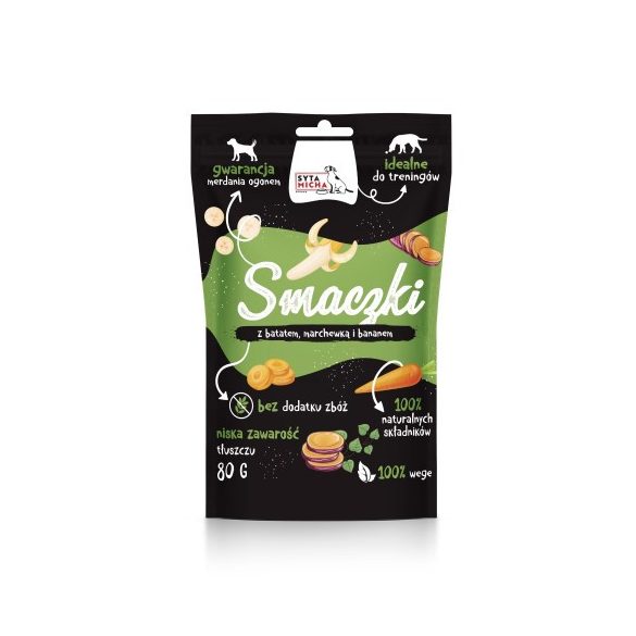 Syta micha vegan jutalomfalat édesburgonyával, répával és banánnal 80g