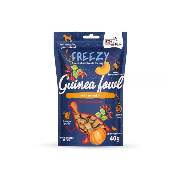 Syta Micha - FREEZY - Liofilizált jutalomfalat - Gyöngytyúk és Tök