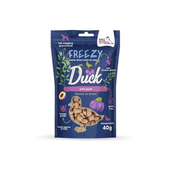 Syta Micha - FREEZY - Liofilizált jutalomfalat - Kacsa és Szilva 