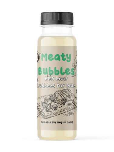 Meaty Bubbles - Buborékfújó kutyáknak és macskáknak - BBQ marhahús Ízű 