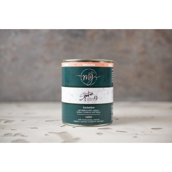 MŸ Doog Food - Signature menü - Nyúl, édesburgonya, joghurt, kókusz és menta 