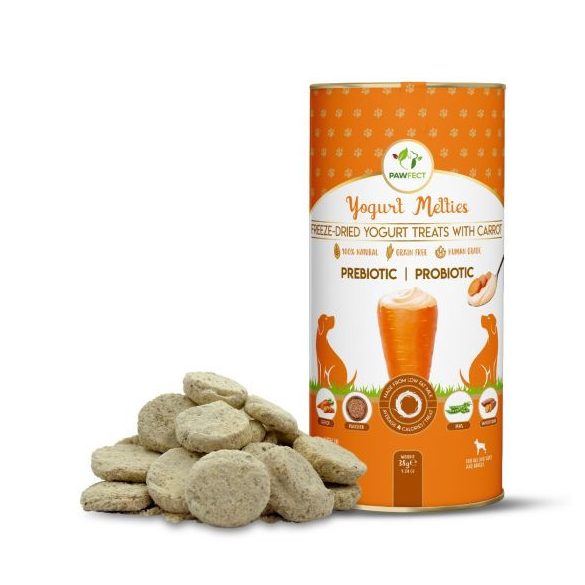 Pawfect - Melties Pre - Pre és Probiotikus Jutalomfalat Sárgarépával