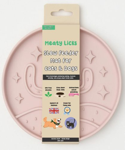 Meaty Licks - Cactus - Blush beige - evéslassító tál 