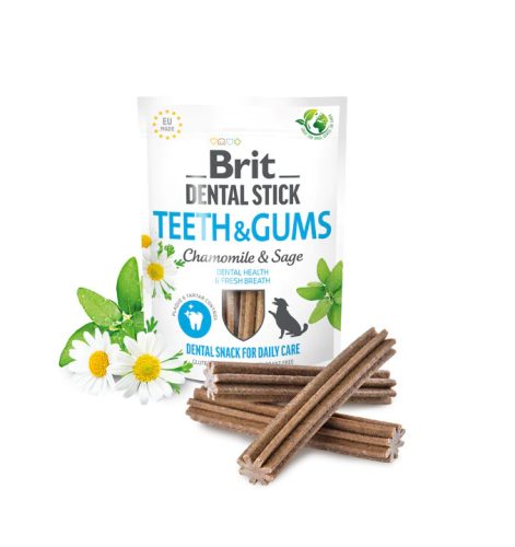 Brit Care Dental Stick - Teeth & Gums - Kamilla és Zsálya 