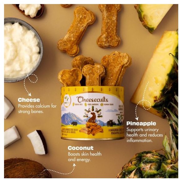 Pawfect - Sajtos keksz - ananásszal és kókusszal 