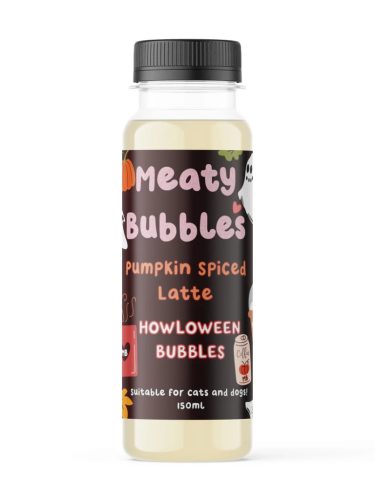 Meaty Bubbles - Buborékfújó kutyáknak és macskáknak - Pumpkin spiced latte ízű