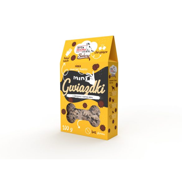 Syta Micha MINI kutyakeksz vadhússal és fekete bodzával 