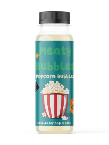 Meaty Bubbles - Buborékfújó kutyáknak és macskáknak - Popcorn Ízű 