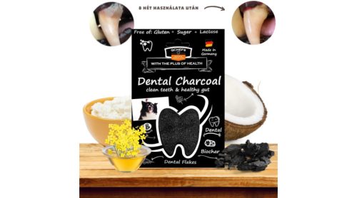 Qchefs Dental Charcoal Flakes - természetes fogtisztító jutalomfalat