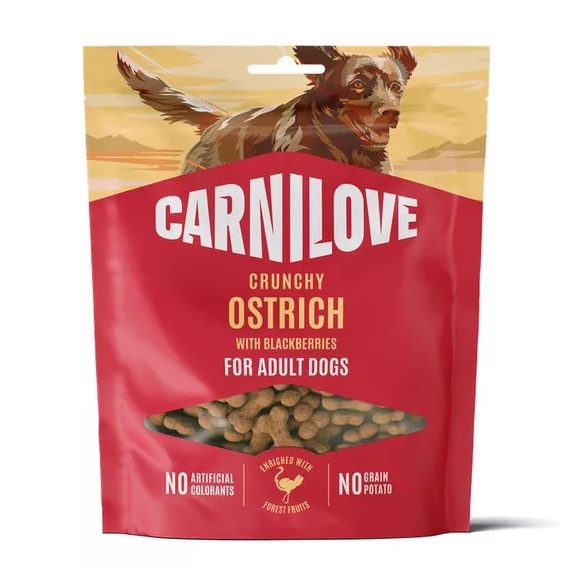  Carnilove - Crunchy jutalomfalat -Strucc és szeder 