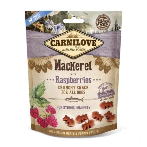 Carnilove Crunchy - Makréla és málna 200g