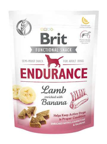 Brit Care Functional Snack Endurance – banán és bárány 150g 