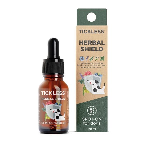 Tickless® Herbal Shield Spot-on - 100% természetes illóolaj keverék kutyáknak