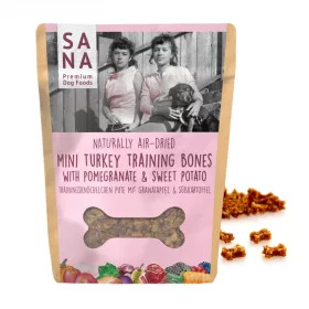 SANADOG Mini Tréning snack pulykahússal, gránátalmával és édesburgonyával 100g