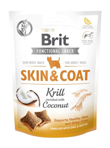 Brit Care Functional Snack Skin&Coat – kókusz és plankton 150g 2024.11.25