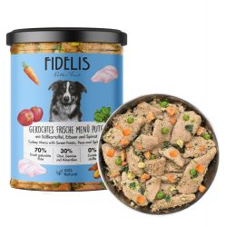   FIDELIS - Főtt menü - Pulyka - édesburgonya, borsó és spenót 