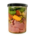 FIDELIS - Főtt menü - Pulyka - édesburgonya, borsó és spenót 